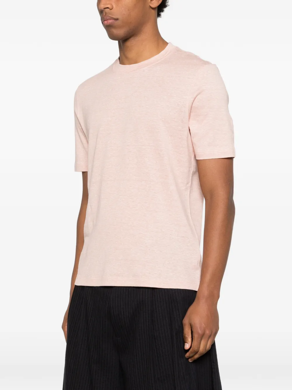 Brunello Cucinelli T-shirt met ronde hals Roze