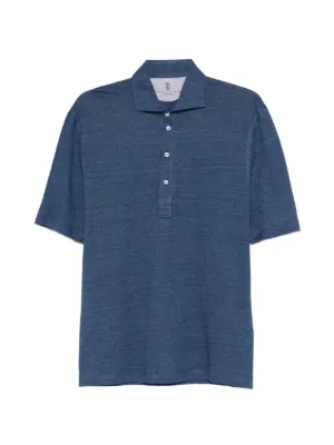 Brunello Cucinelli ハーフボタン ポロシャツ | ブルー | FARFETCH JP