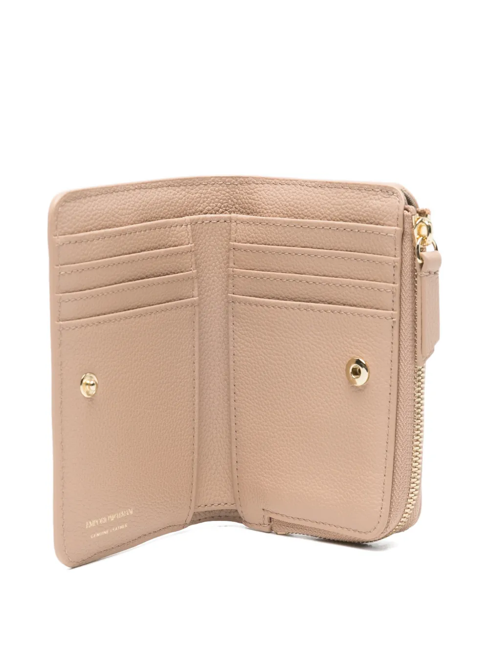 Emporio Armani Portemonnee met rits Beige