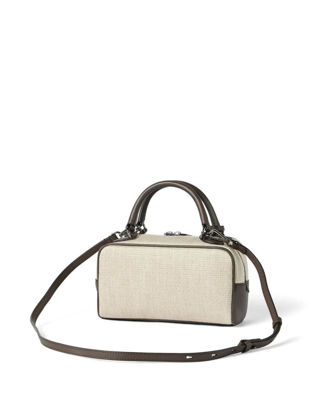 Brunello Cucinelli Shopper met handvat en slot Beige