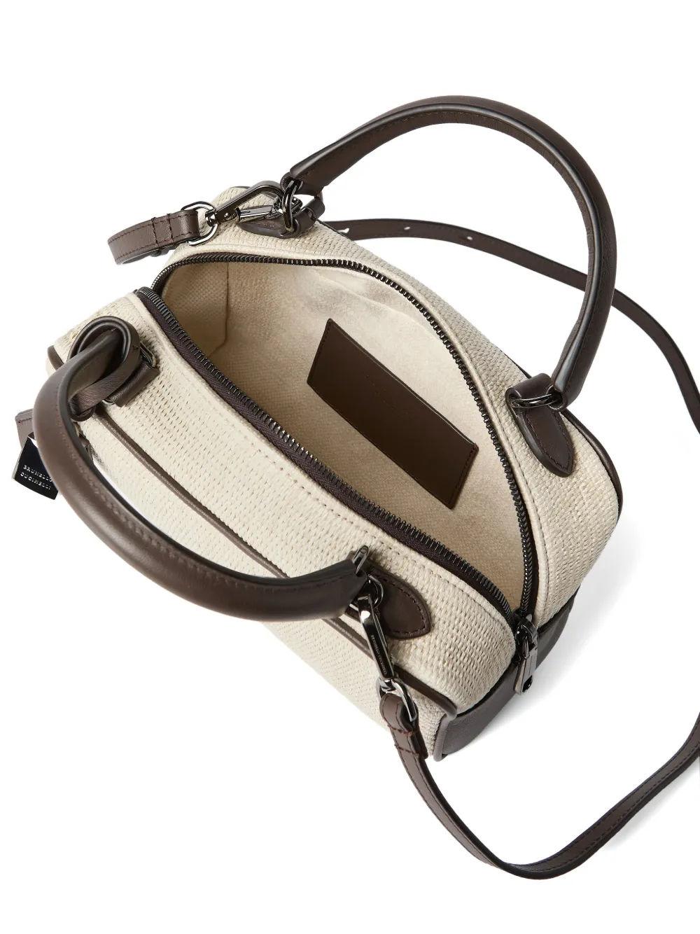 Brunello Cucinelli Shopper met handvat en slot Beige