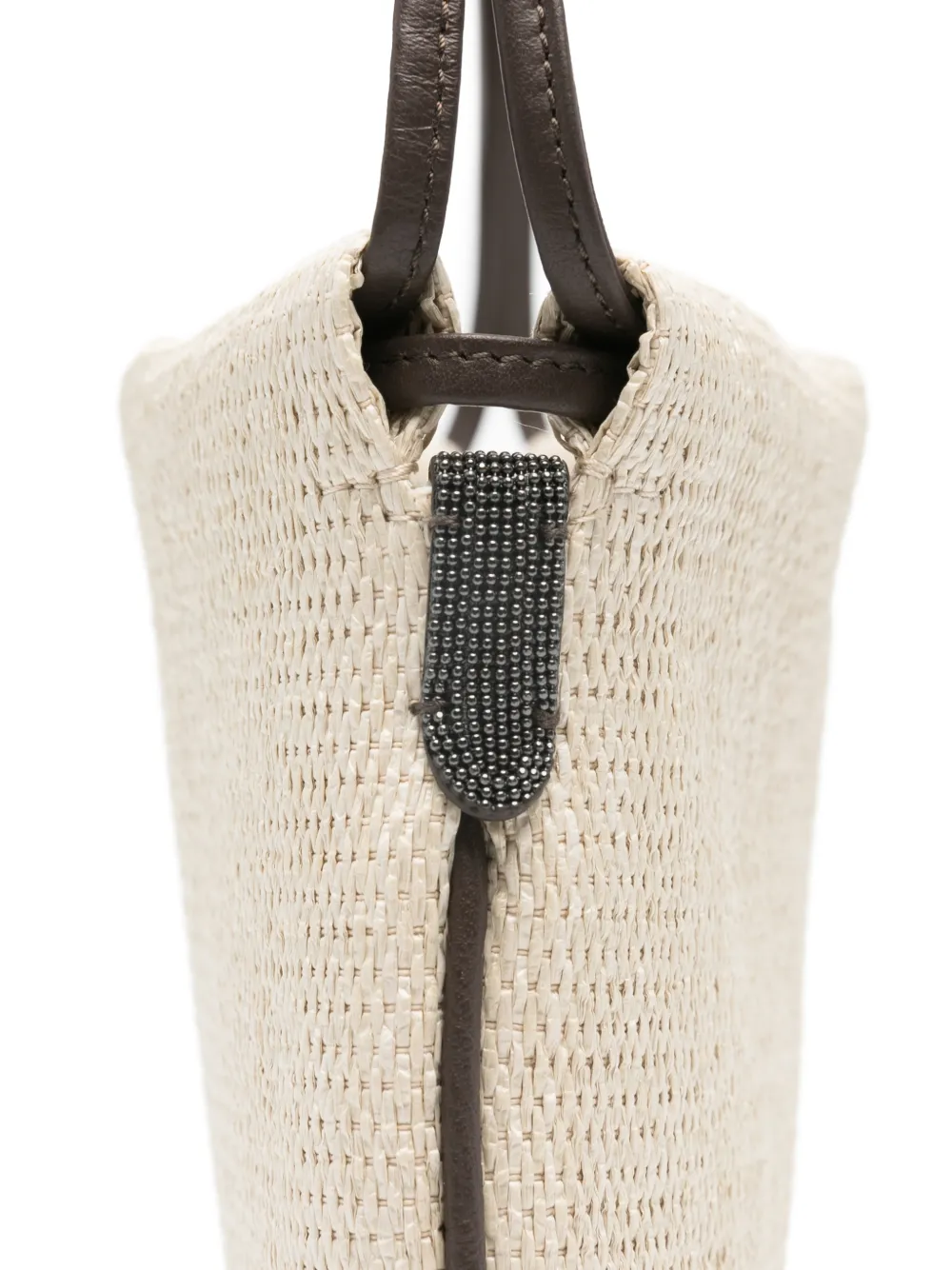 Brunello Cucinelli Canvas schoudertas Beige