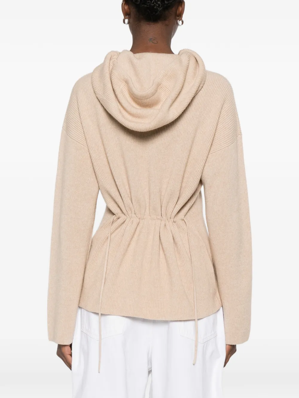Fabiana Filippi Hoodie met lange mouwen Beige