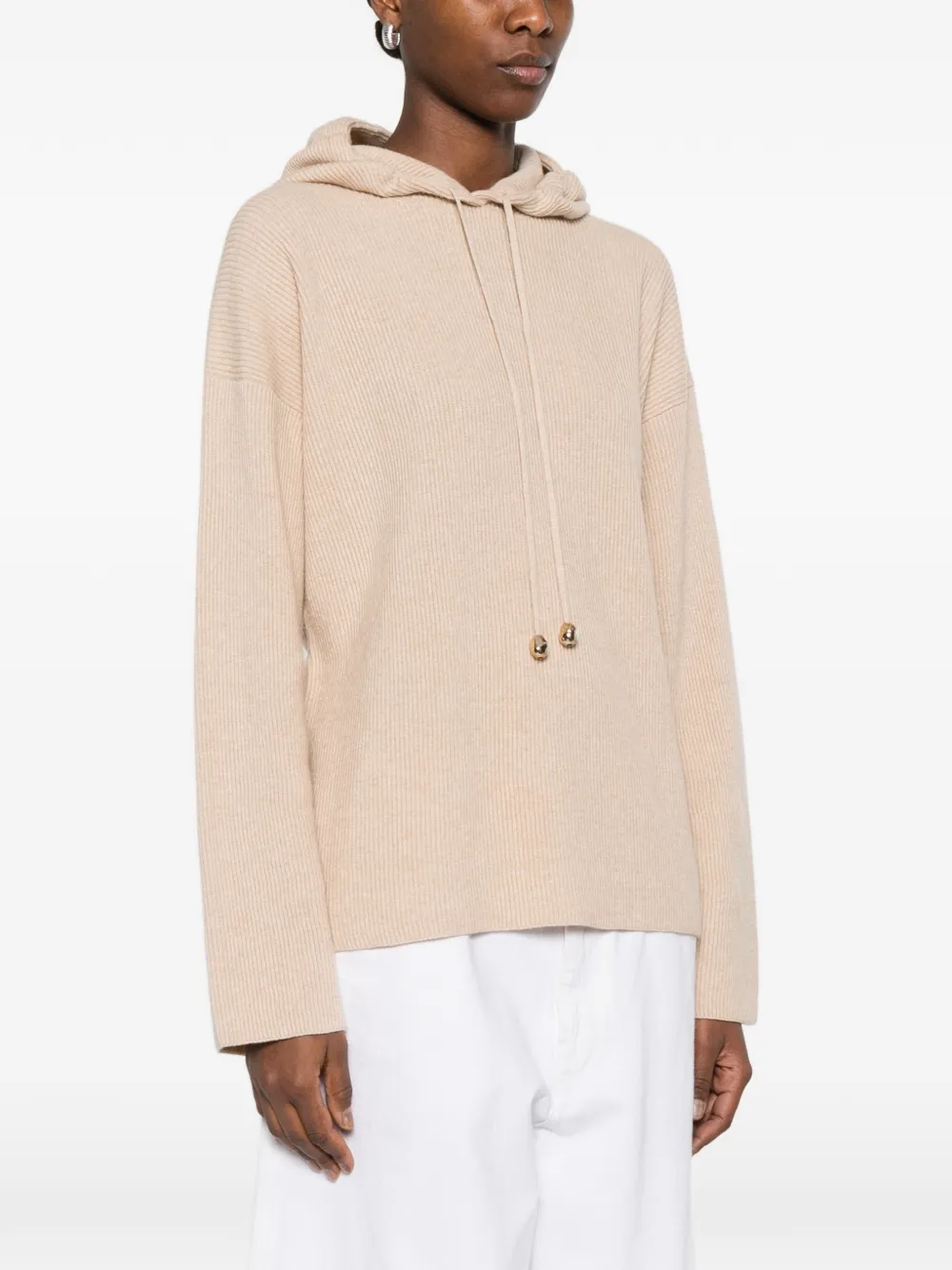 Fabiana Filippi Hoodie met lange mouwen Beige