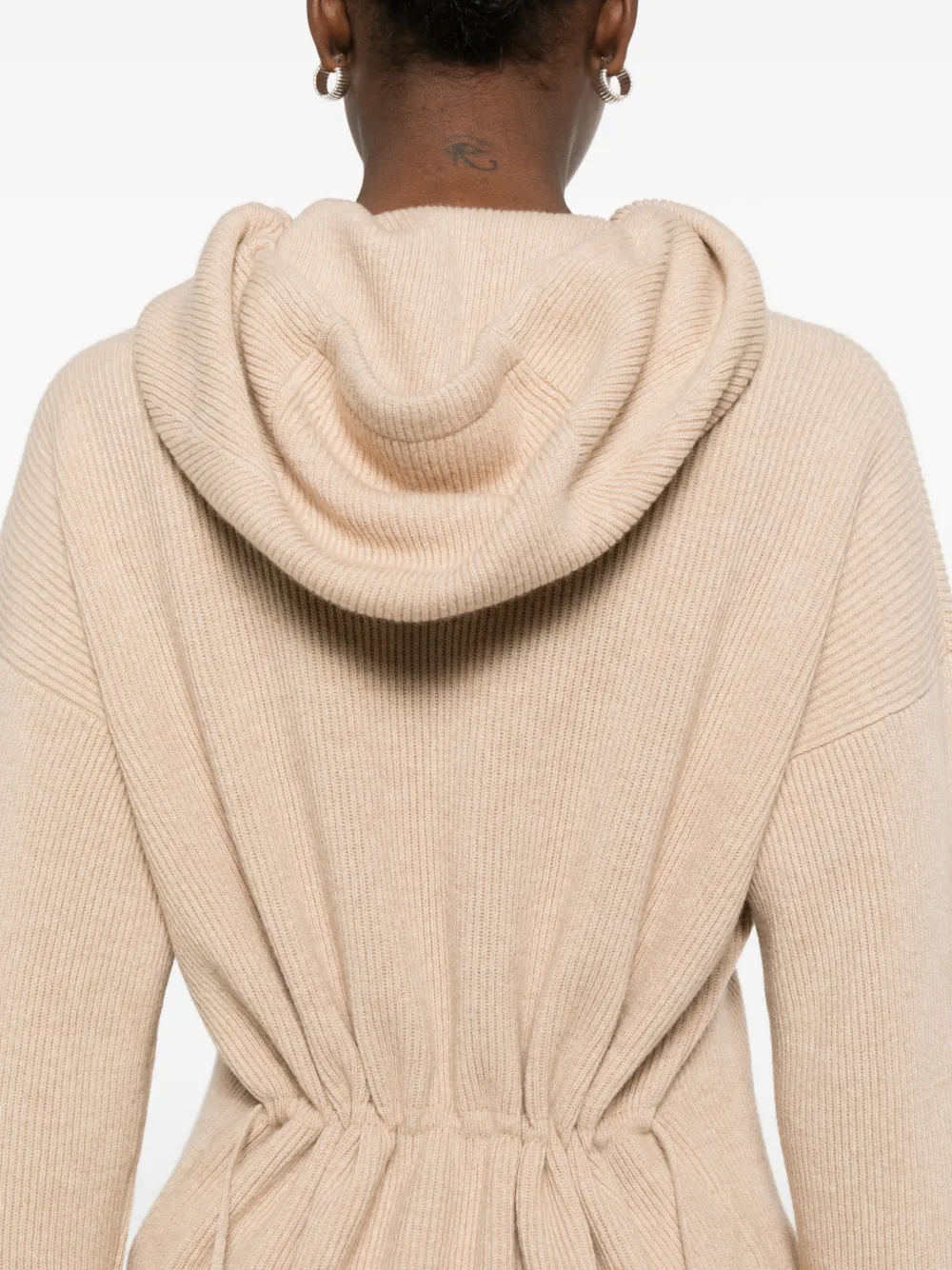 Fabiana Filippi Hoodie met lange mouwen Beige