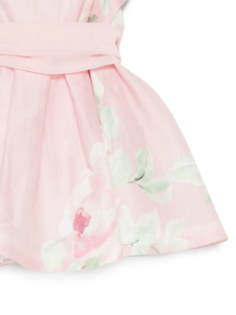  Abel & Lula Ruffled Floral Dress - Pink 