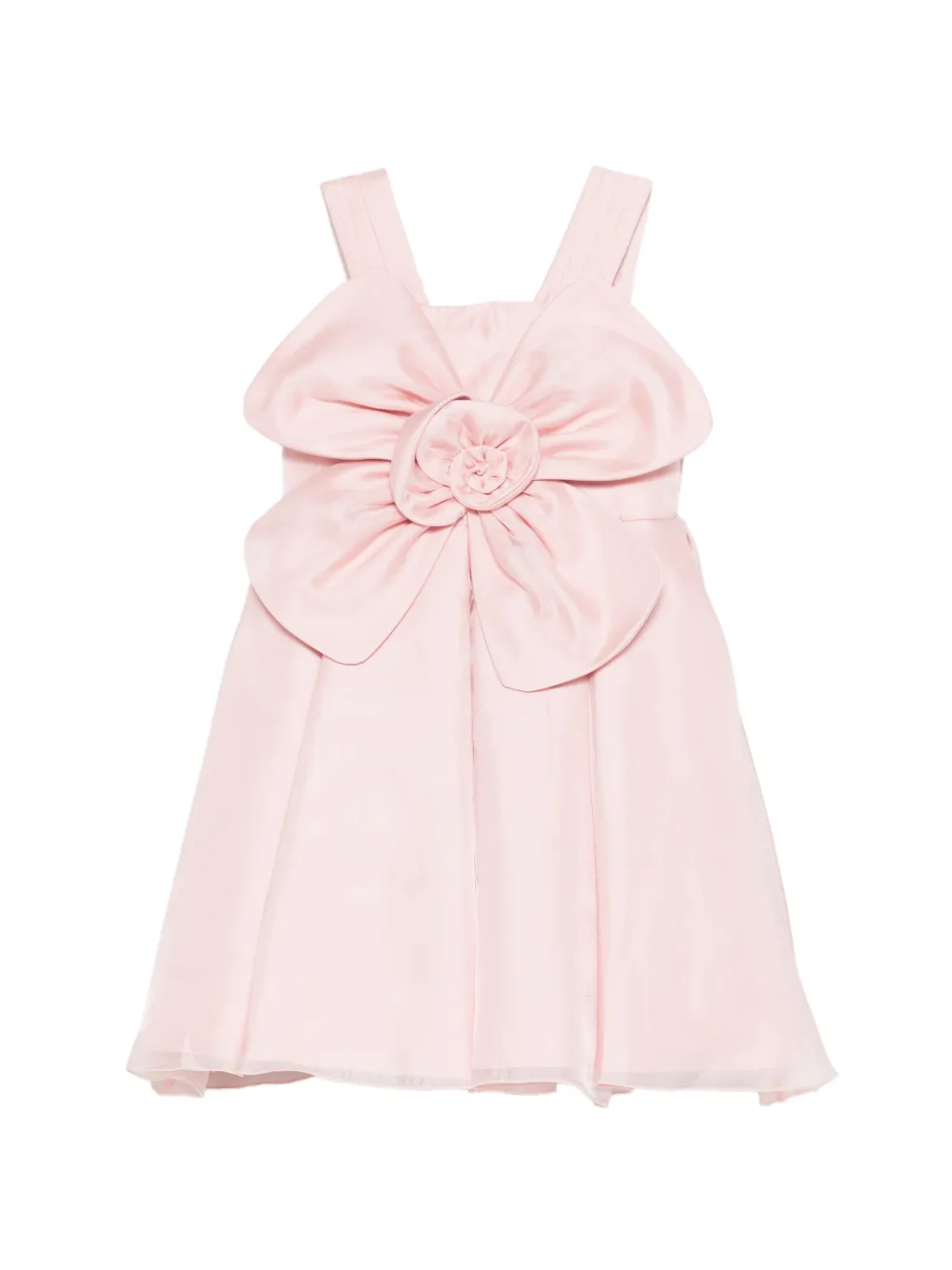Abel & Lula bow flower dress - Rosa