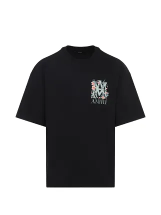 AMIRI フローラル Tシャツ | ブラック | FARFETCH JP