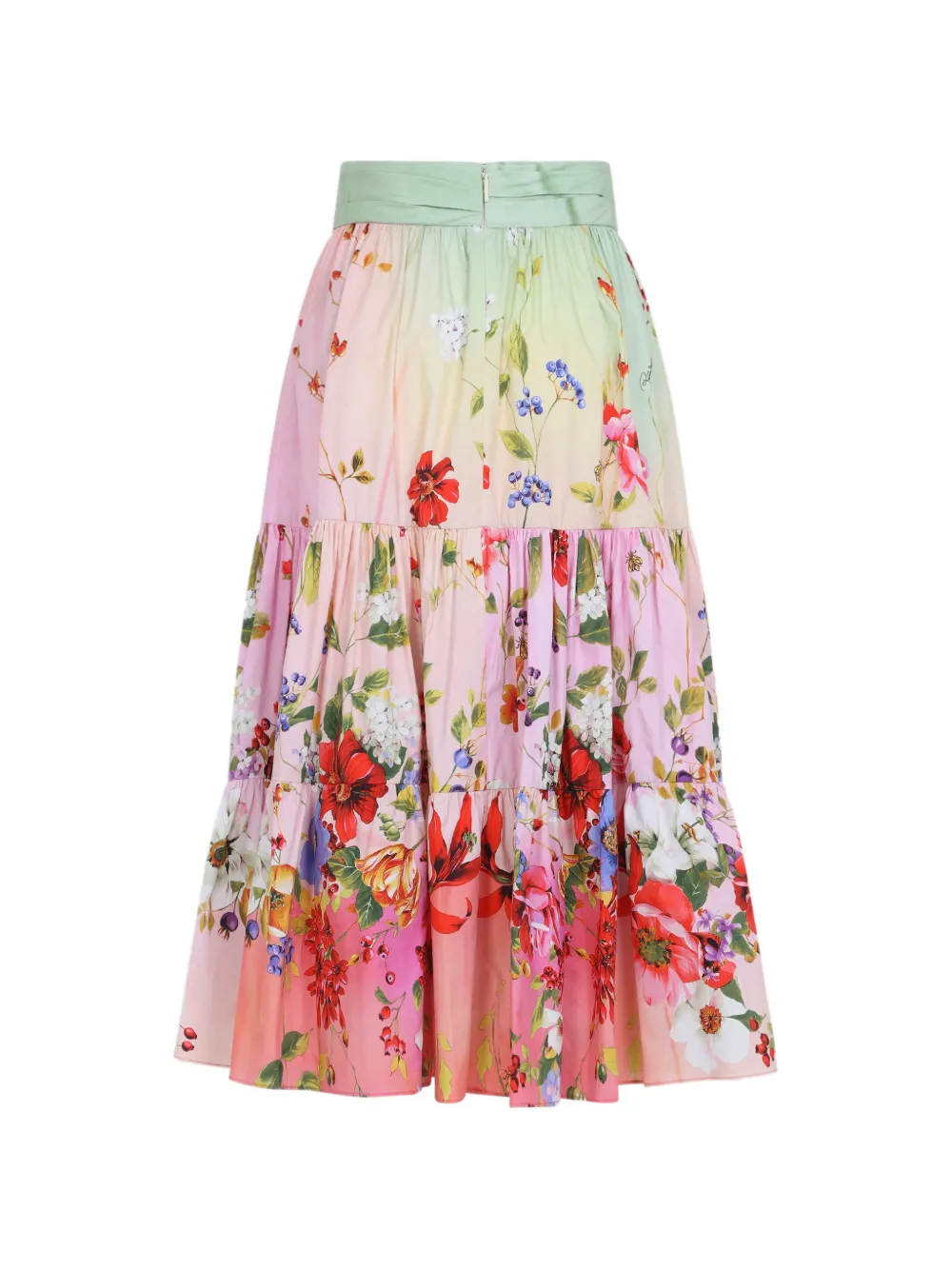 Roberto Cavalli Rok met bloemenprint Roze