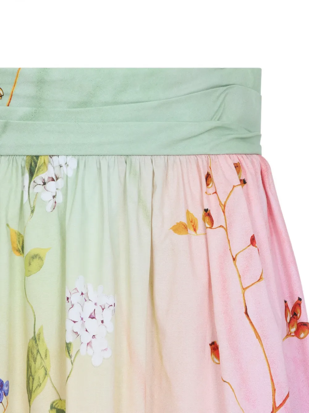 Roberto Cavalli Rok met bloemenprint Roze