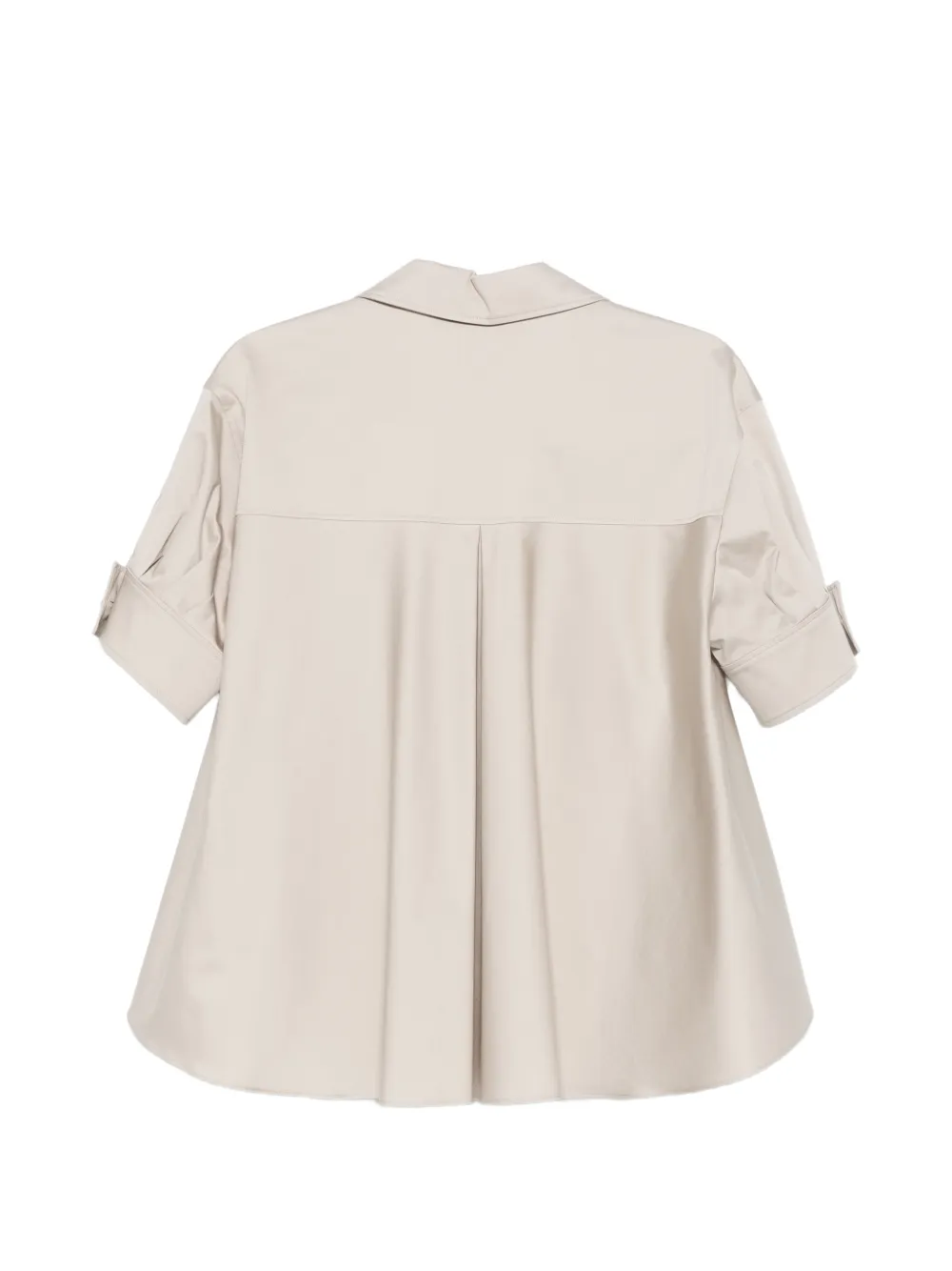  Agnona Pleated Blouse - Neutrals 