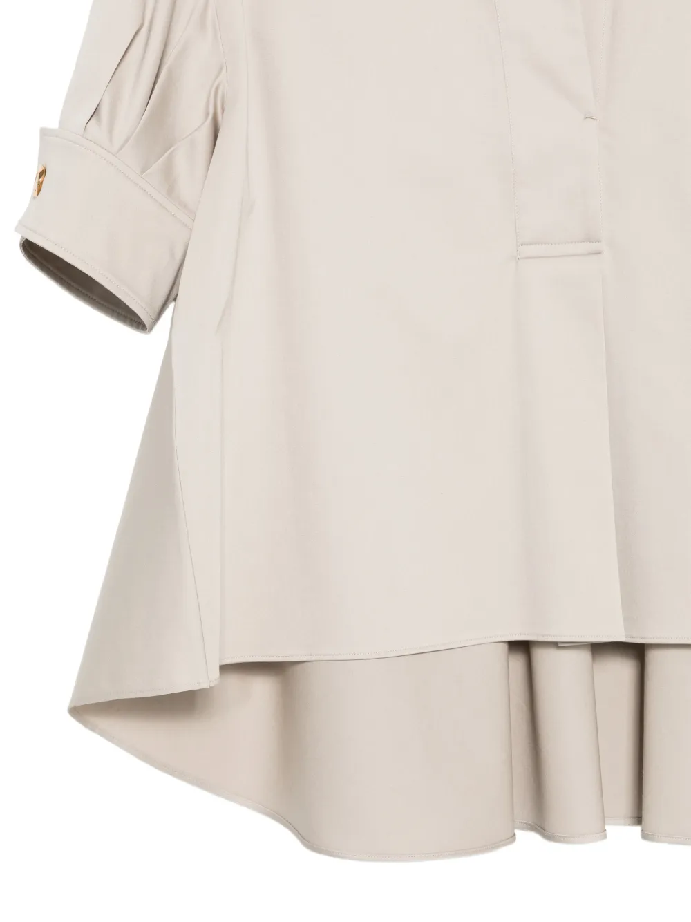  Agnona Pleated Blouse - Neutrals 