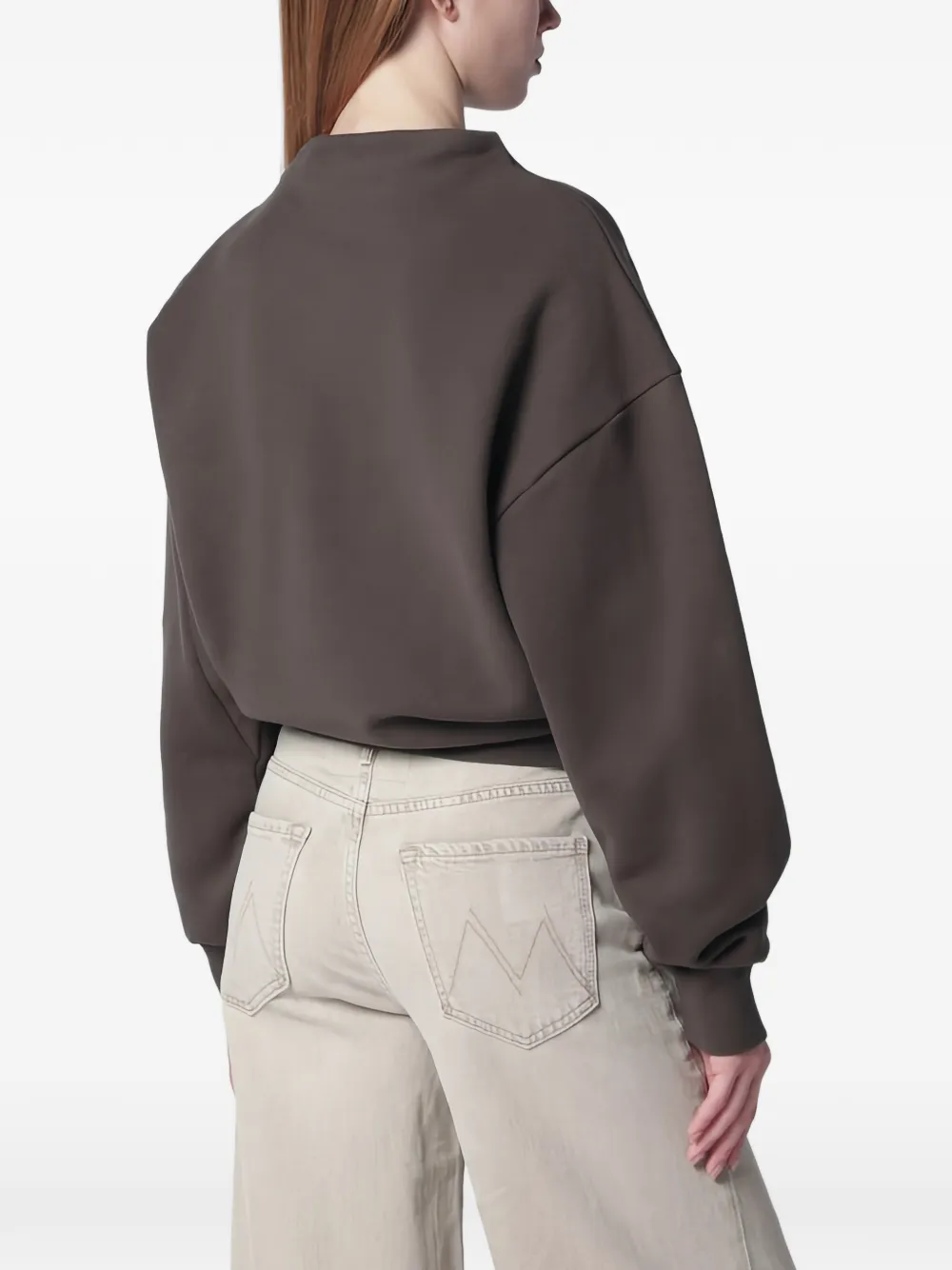  6397 Dropped-shoulder Sweatshirt - Brown 