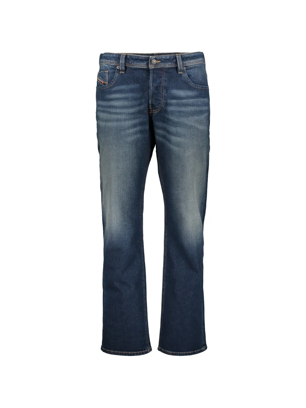 Diesel logo-patch jeans - Blu