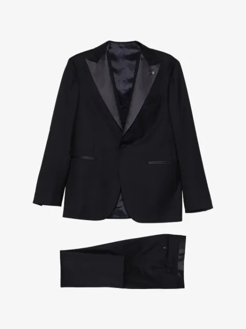 Tagliatore traje de tres piezas con cuello esmoquin