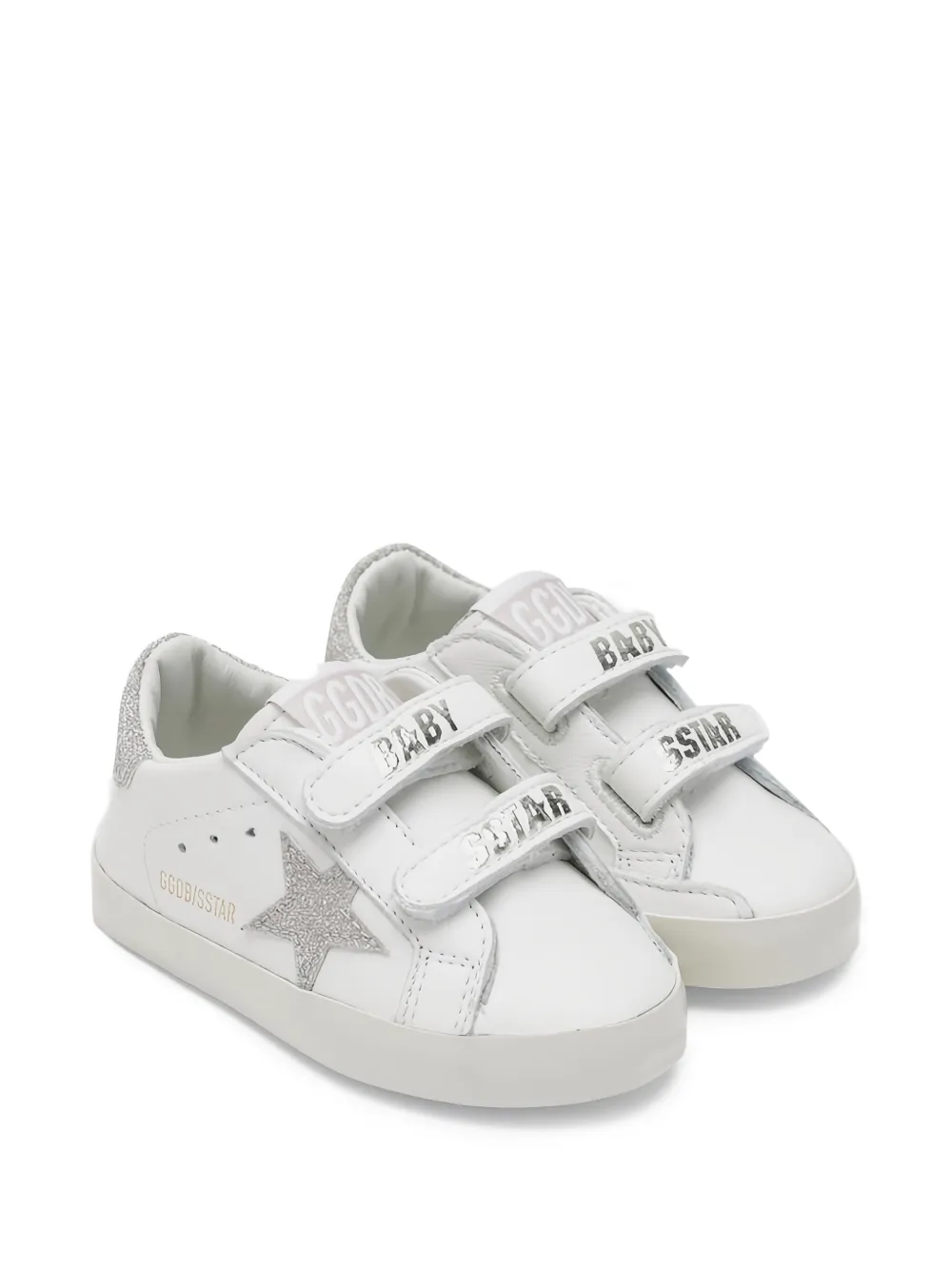 Golden Goose Kids Old School star strap sneakers Wit