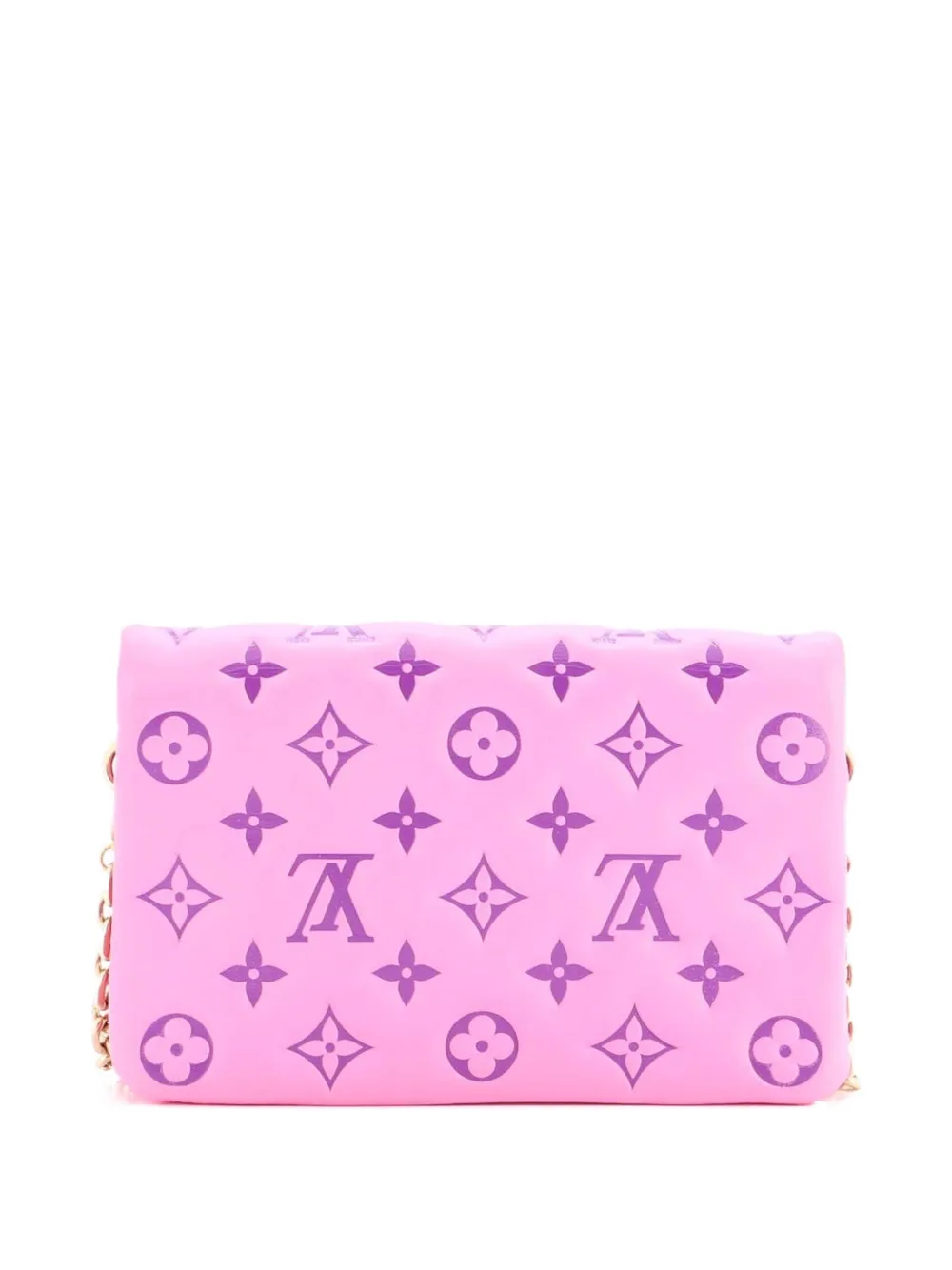 Coussin Pochette Monogram Embossed Lambskin Crossbody Bag