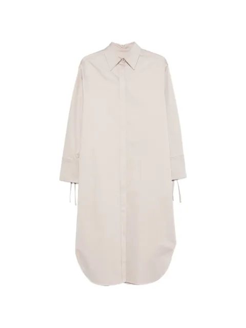 Agnona 커프 타이 미디 드레스