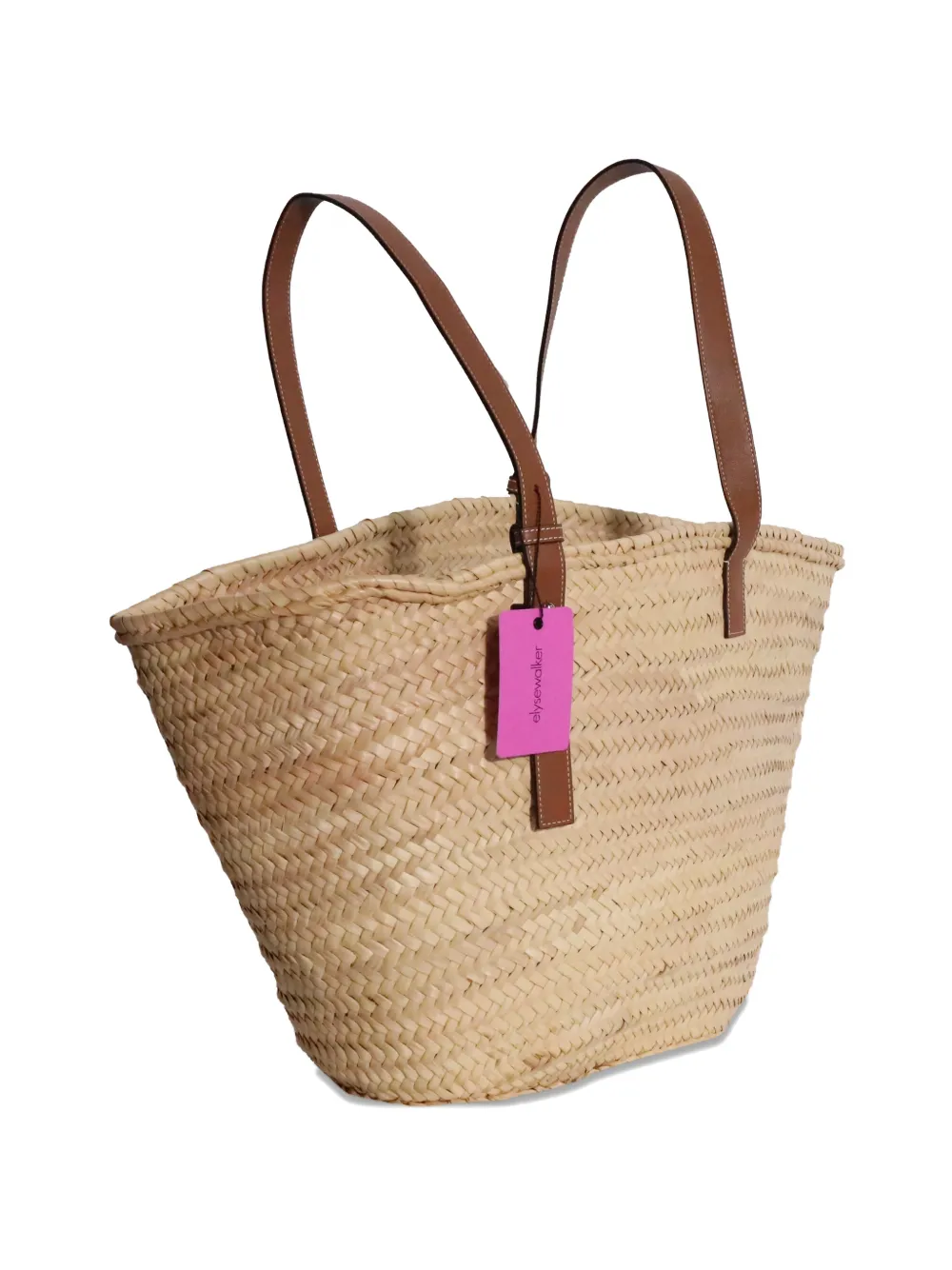 Loewe Pre-Owned Large Anagram raffia basket tote bag - Toni neutri