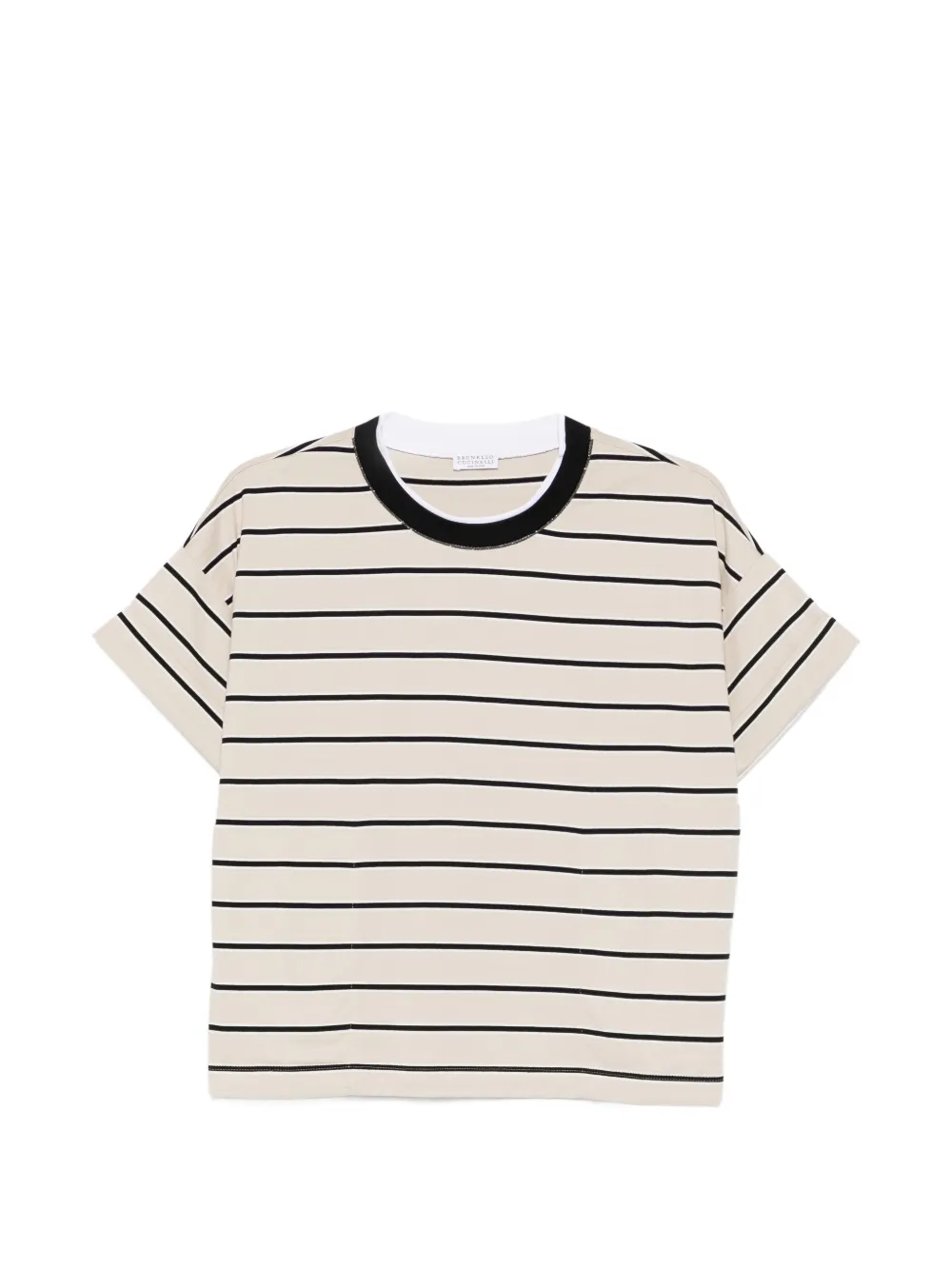 Brunello Cucinelli striped T-shirt - Toni neutri