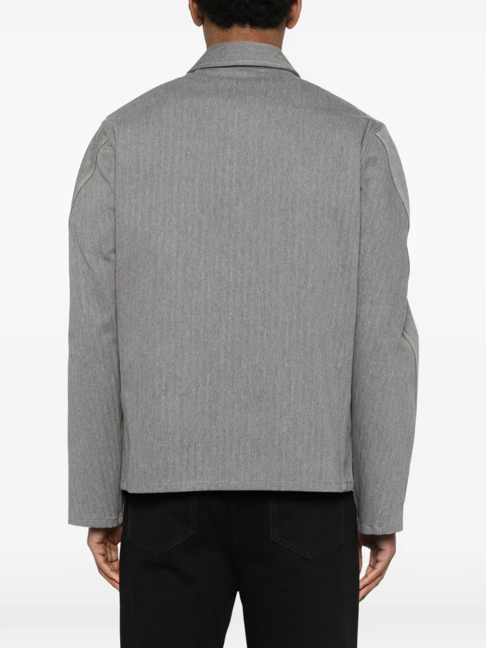 Givenchy Katoenen shirtjack met zak Grijs