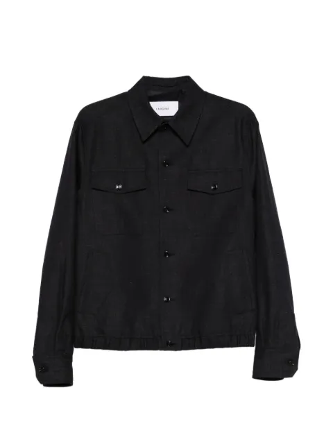 Lardini button pocket cotton jacket
