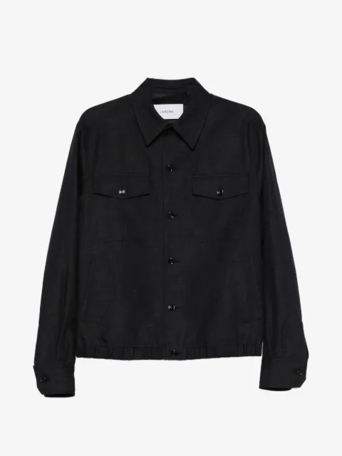 Lardini button pocket cotton jacket