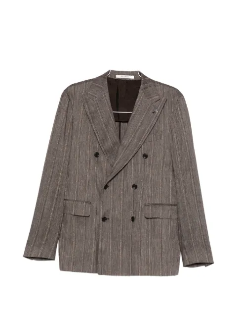 Tagliatore double-breasted striped-pattern suit