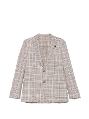Tagliatore チェック ジャケット | ブルー | FARFETCH JP