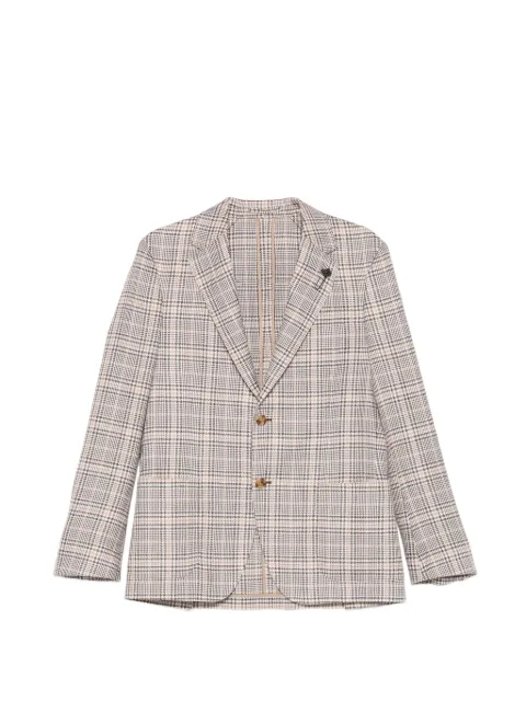 Lardini チェックシングルジャケット