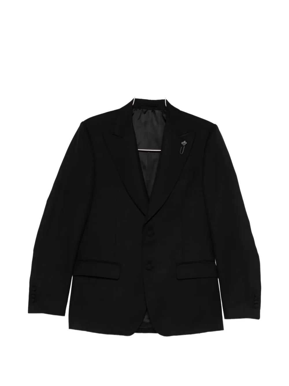 Lardini peaked-lapel jacket - Nero