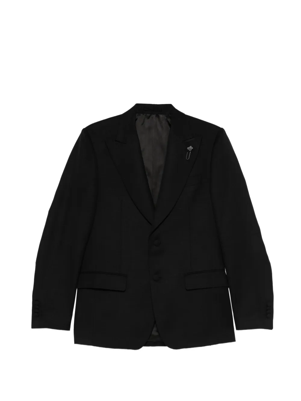 Lardini peaked-lapel jacket - Nero