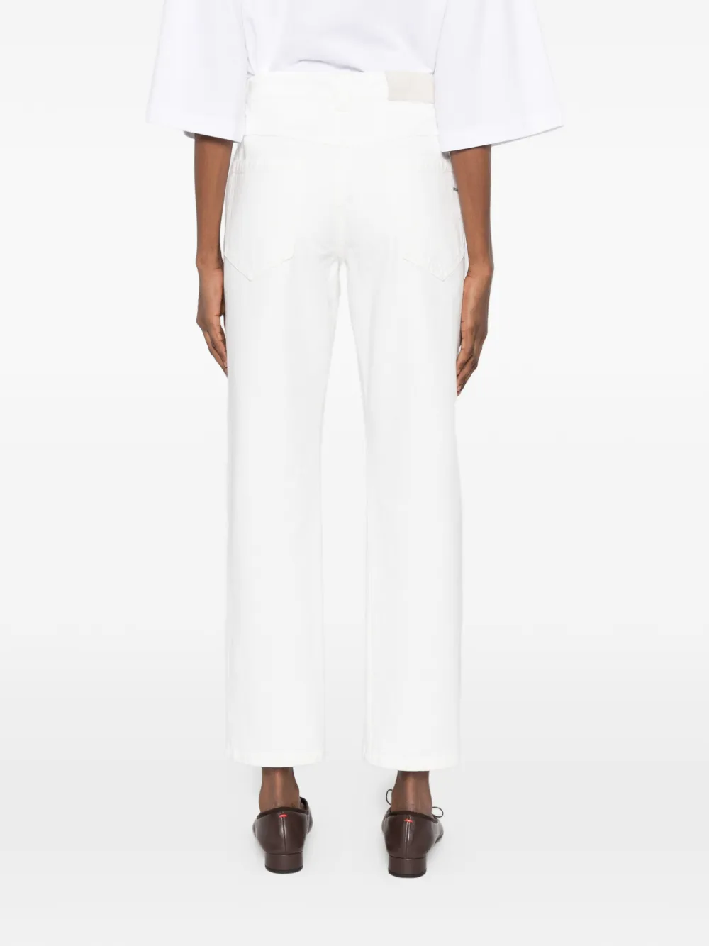 Brunello Cucinelli Jeans met knoopsluiting Wit