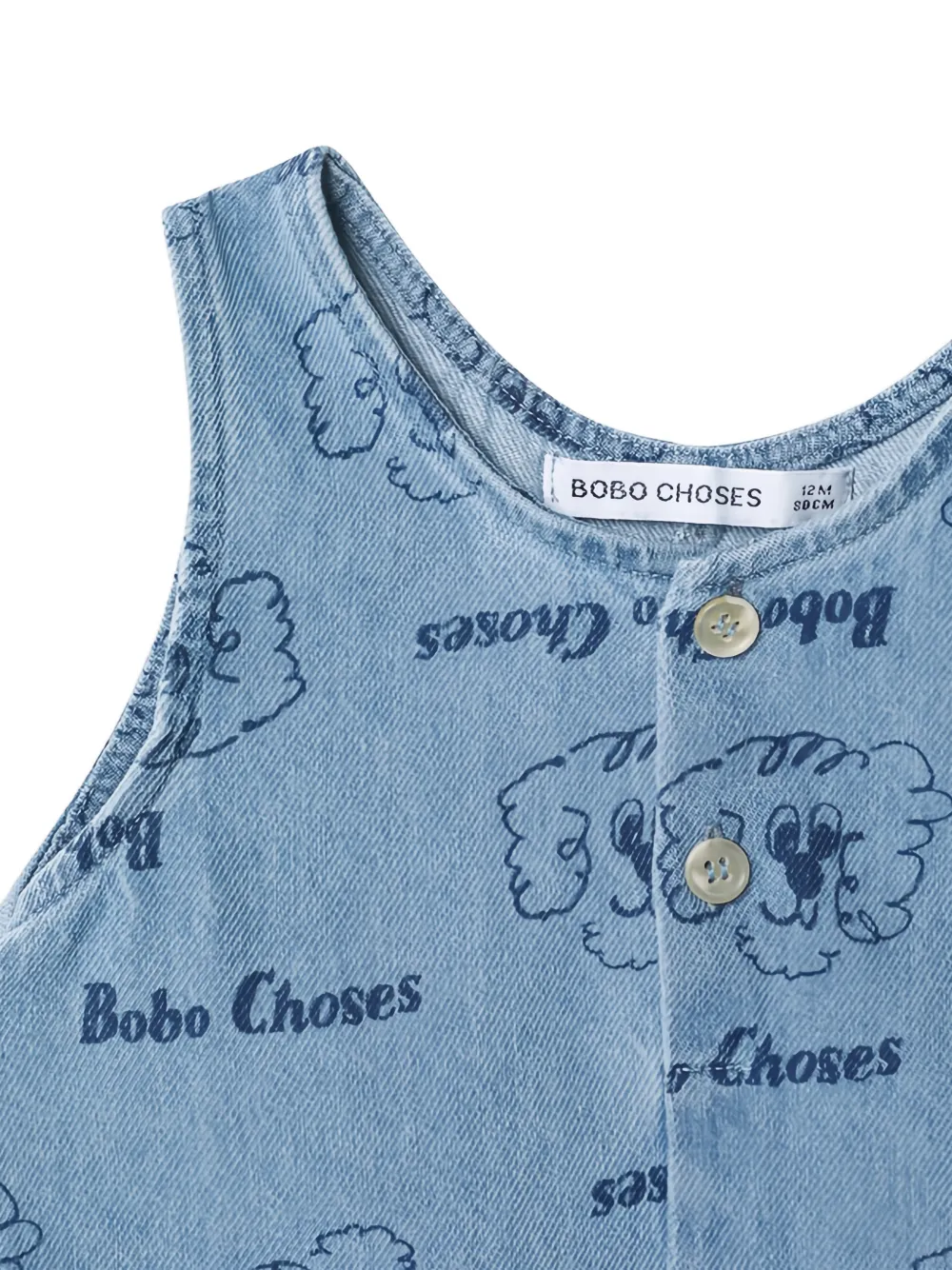  Bobo Choses Dog-print Romper - Blue 