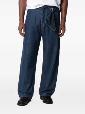 Post Archive Faction Curved Jeans | Grey | FARFETCH
