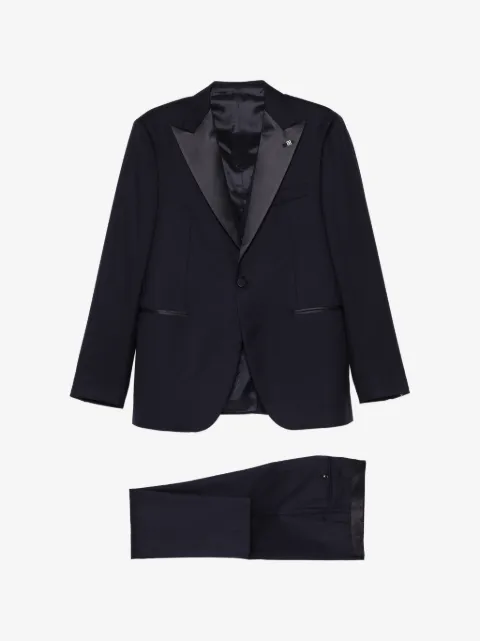 Tagliatore traje de tres piezas con chaqueta con botones