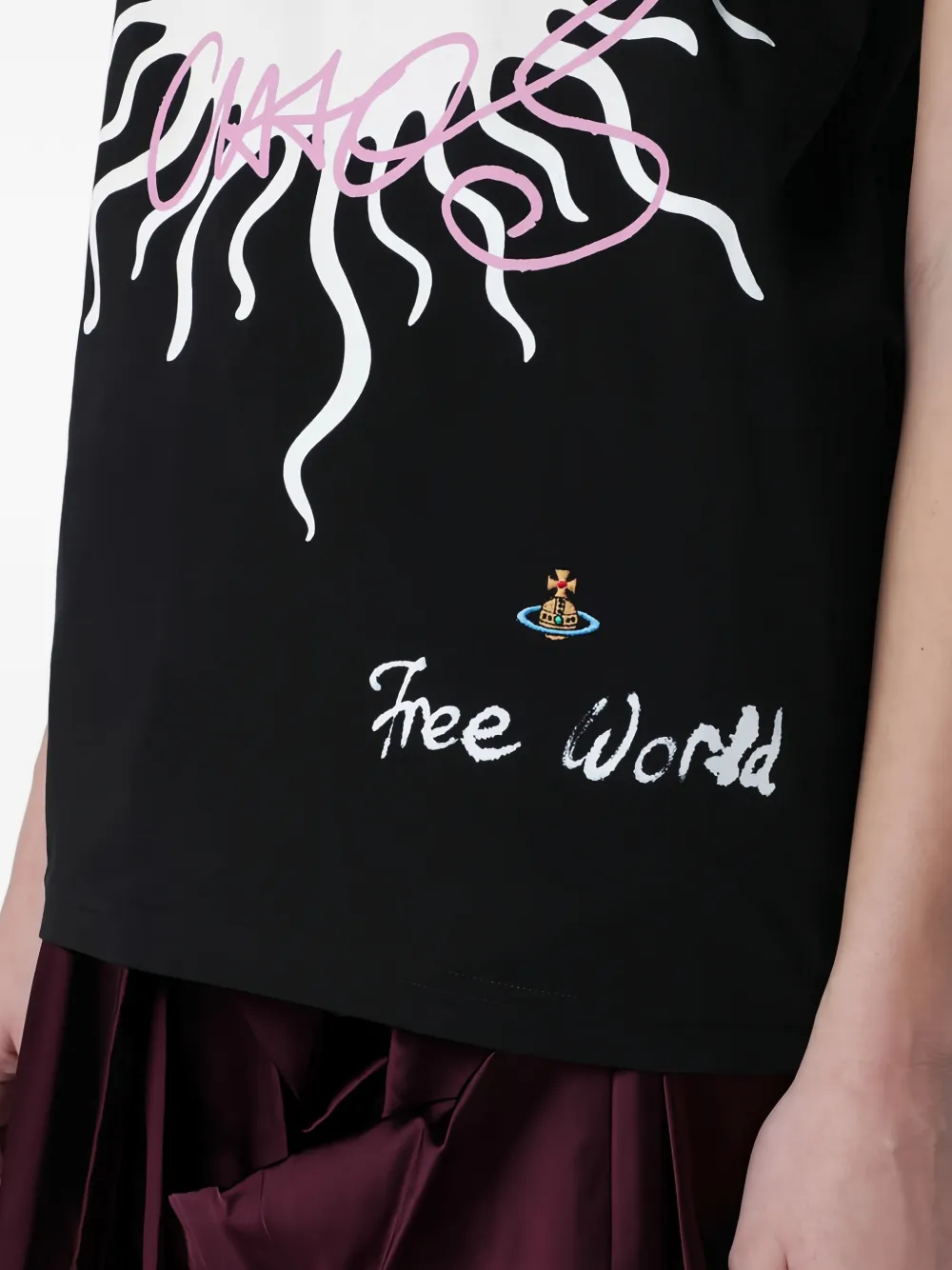 Vivienne Westwood T-shirt met grafische print Zwart