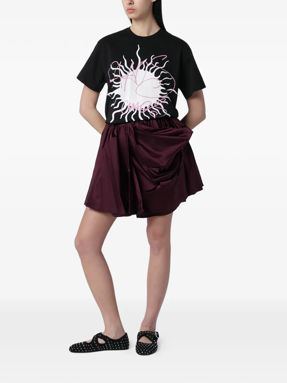 Vivienne Westwood T-shirt met grafische print Zwart