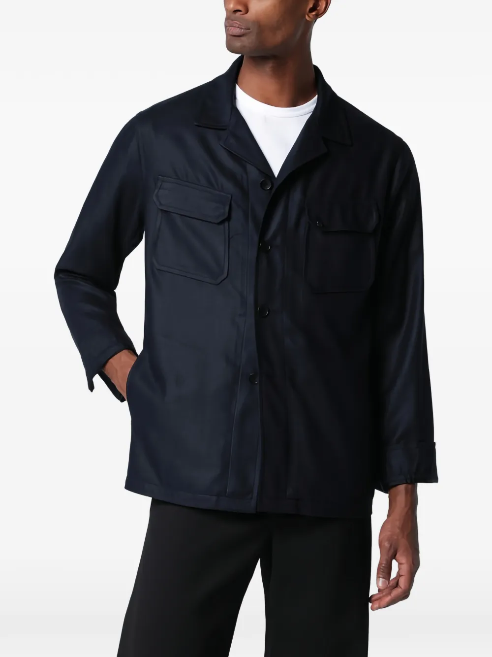 Tagliatore flap-pocket shirt jacket - Blu