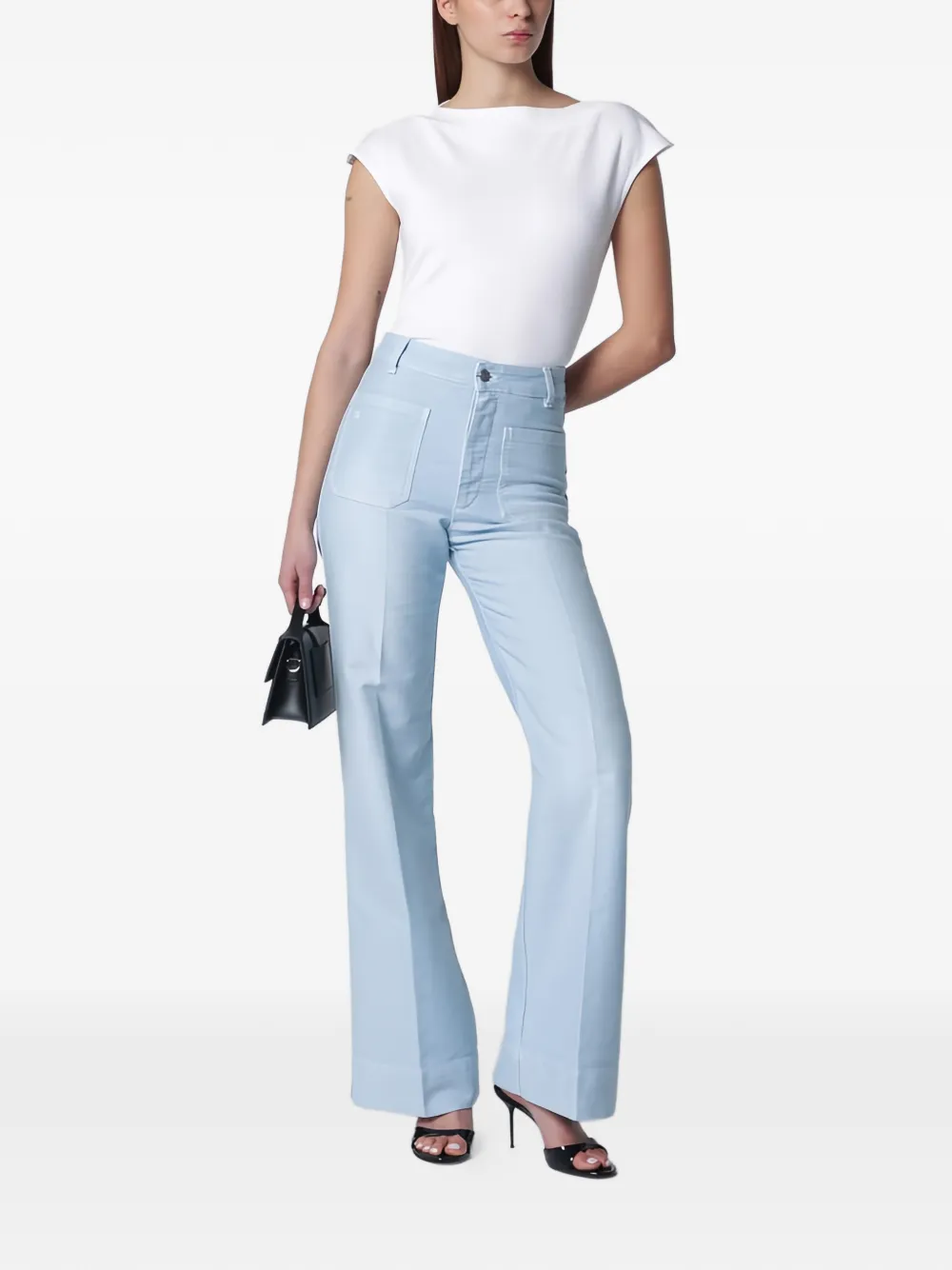  Victoria Beckham Alina Straight Jeans - Blue 