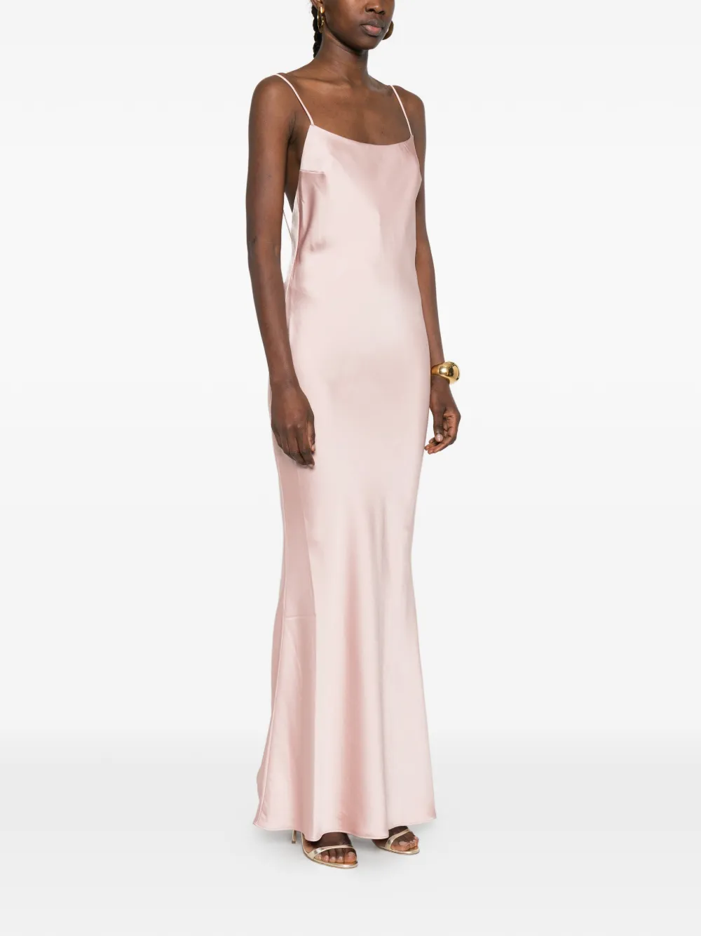 THE ANDAMANE Ninfea maxi-jurk Roze