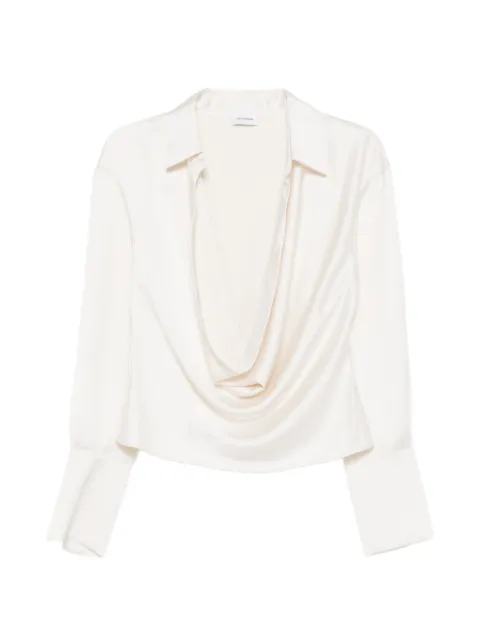 THE ANDAMANE Lilia cowl-neck blouse