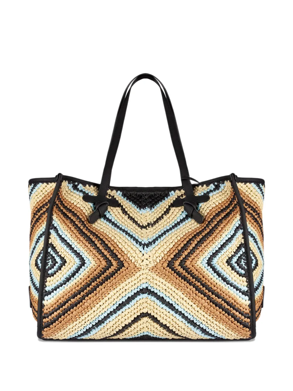 Marcella Woven Trimmed Tote Bag