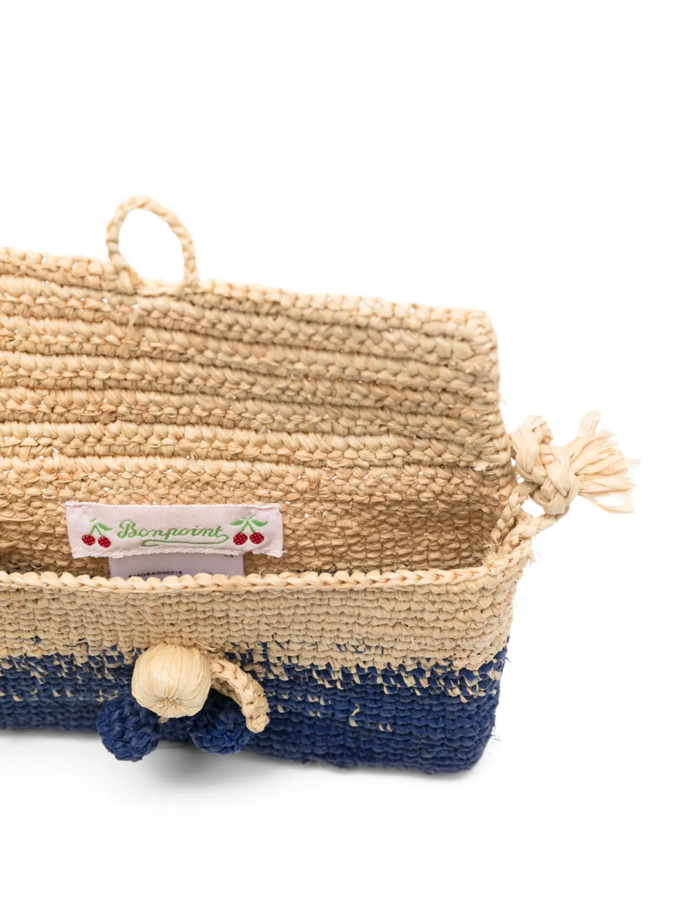Bonpoint Gouter schoudertas met bloemapplicatie Beige