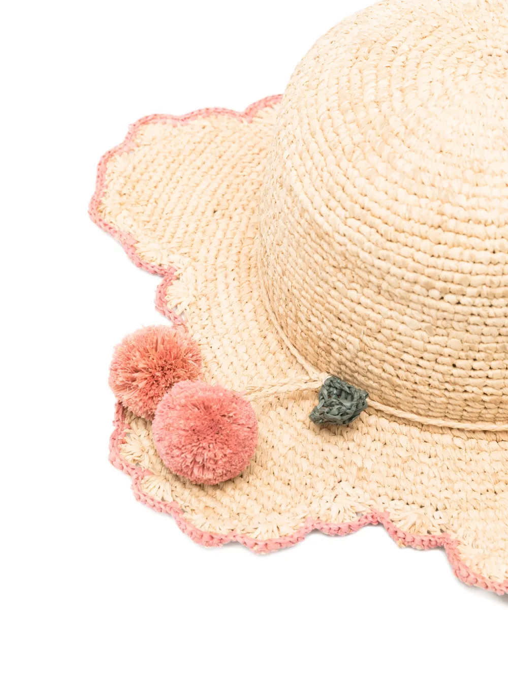  Bonpoint Pompom Trim Hat - Neutrals 