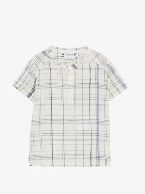 Bonpoint Cesari check-pattern short-sleeve shirt