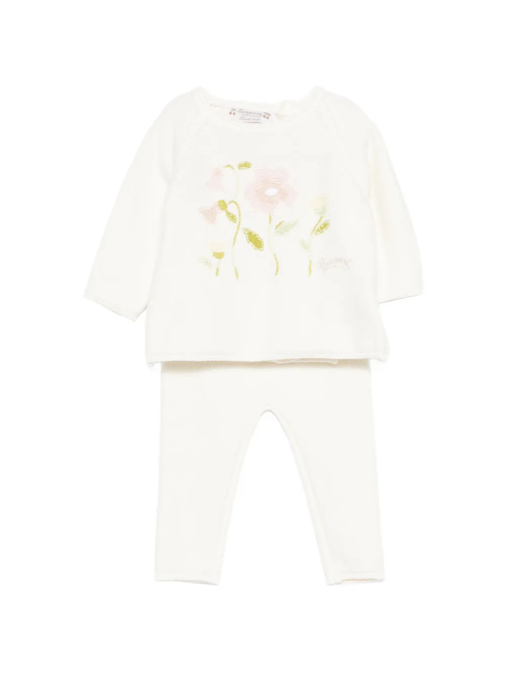 Bonpoint Loani floral-print trouser set - Bianco