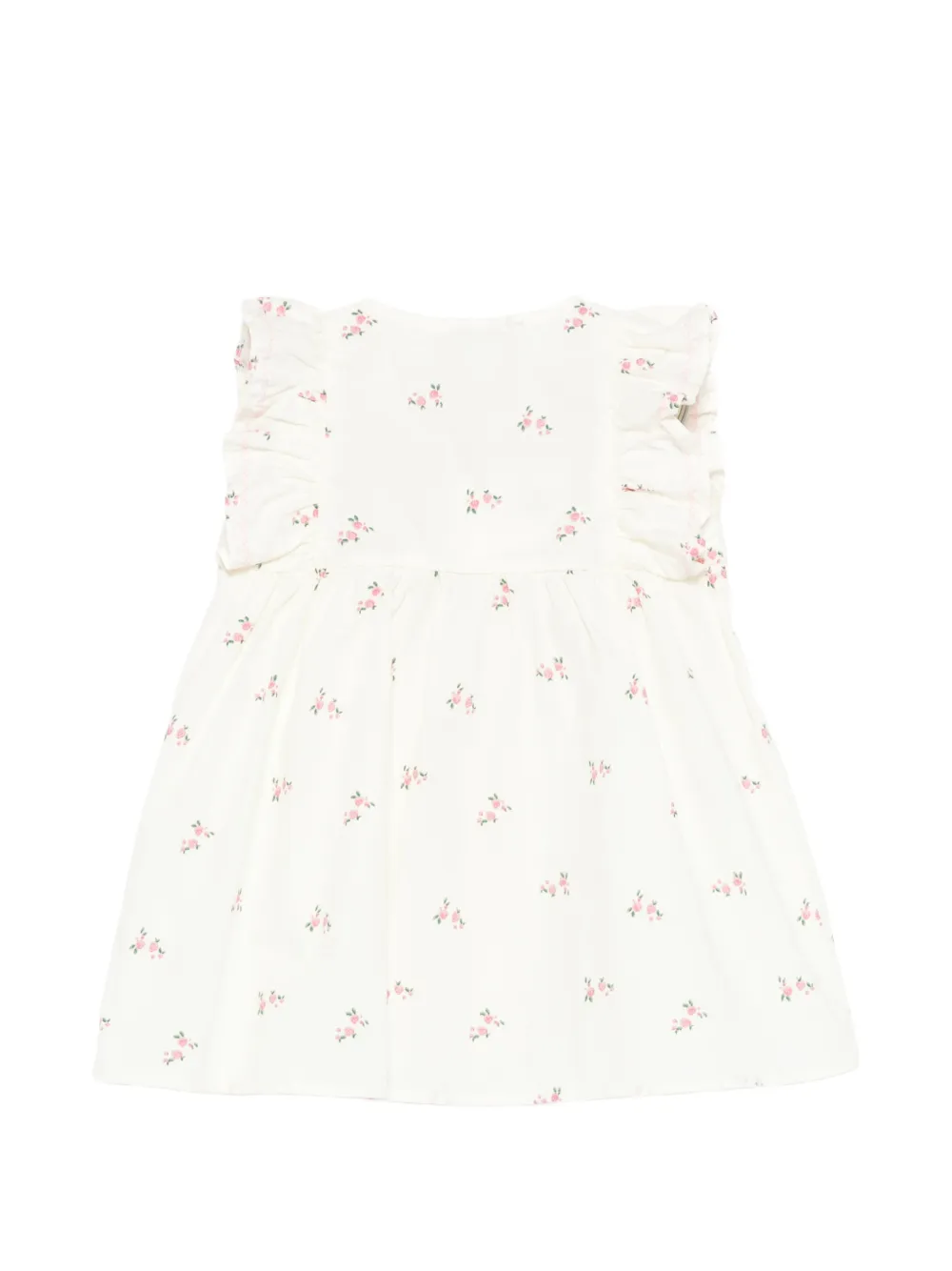 Ruffled-Sleeve Floral-Print Dress Set