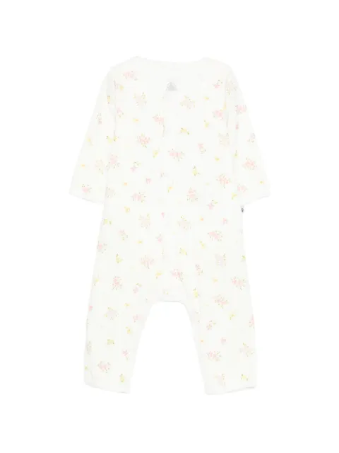 Petit Bateau floral-print romper