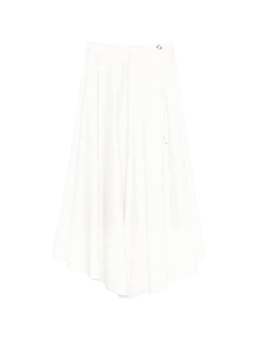 Agnona tie-detail maxi skirt - Bianco